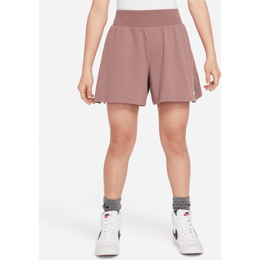 Spodenki dla dużych dzieci (dziewcząt) Nike Sportswear - Fiolet ze sklepu Nike poland w kategorii Spodenki dziewczęce - zdjęcie 169756262
