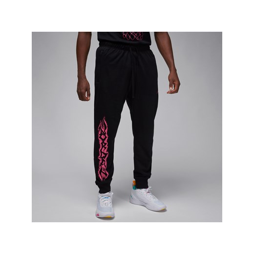 Męskie dzianinowe spodnie z nadrukiem Jordan Dri-FIT Sport - Czerń Jordan XS Nike poland