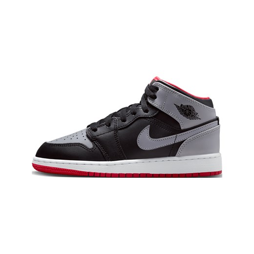 Buty dla dużych dzieci Air Jordan 1 Mid - Czerń ze sklepu Nike poland w kategorii Buty sportowe dziecięce - zdjęcie 169756321