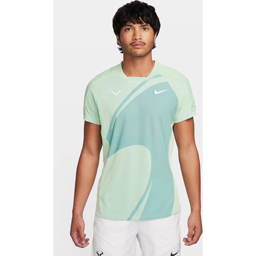 Męska koszulka tenisowa z krótkim rękawem Nike Dri-FIT ADV Rafa - Niebieski Nike XXL Nike poland