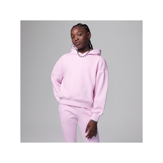 Bluza z kapturem dla dużych dzieci Jordan Icon Play Pullover Hoodie - Różowy ze sklepu Nike poland w kategorii Bluzy dziewczęce - zdjęcie 169756411