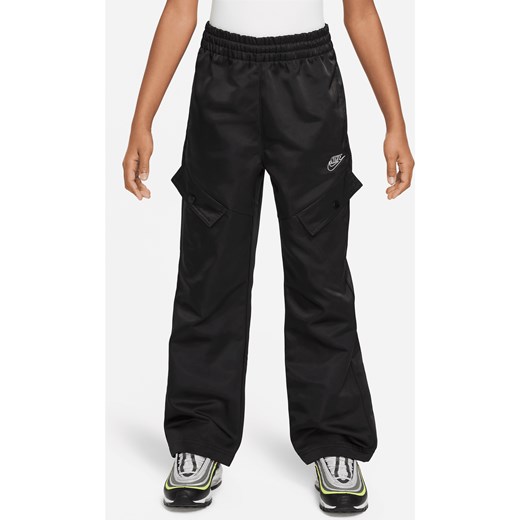 Spodnie dla dużych dzieci (dziewcząt) Nike Sportswear - Czerń ze sklepu Nike poland w kategorii Spodnie dziewczęce - zdjęcie 169756752