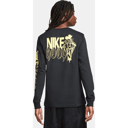 Męski T-shirt do fitnessu z długim rękawem Nike - Czerń ze sklepu Nike poland w kategorii T-shirty męskie - zdjęcie 169756852