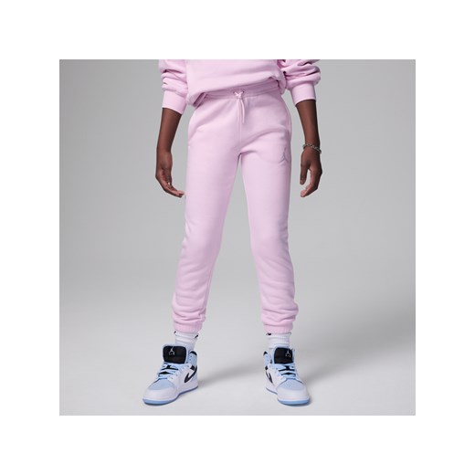 Spodnie dla dużych dzieci Jordan Icon Play Fleece Pants - Różowy ze sklepu Nike poland w kategorii Spodnie dziewczęce - zdjęcie 169757031