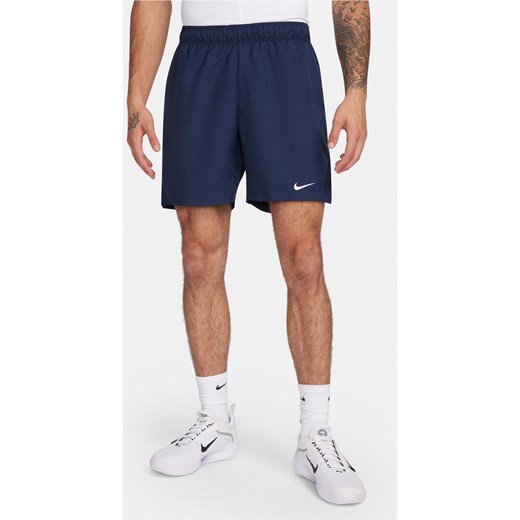Męskie spodenki tenisowe Dri-FIT NikeCourt Victory 18 cm - Niebieski ze sklepu Nike poland w kategorii Spodenki męskie - zdjęcie 169757102