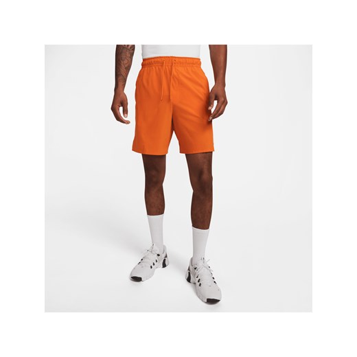 Pomarańczowe spodenki męskie Nike na lato 