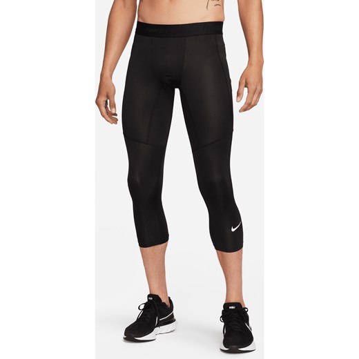 Męskie legginsy do fitnessu Dri-FIT o długości 3/4 Nike Pro - Czerń ze sklepu Nike poland w kategorii Spodnie męskie - zdjęcie 169757231
