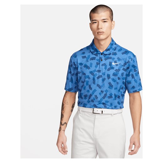 Męska koszulka polo do golfa Dri-FIT Nike Tour - Niebieski ze sklepu Nike poland w kategorii T-shirty męskie - zdjęcie 169757444