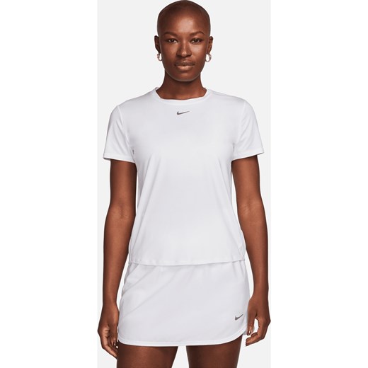 Damska koszulka z krótkim rękawem Dri-FIT Nike One Classic - Biel ze sklepu Nike poland w kategorii Bluzki damskie - zdjęcie 169757490