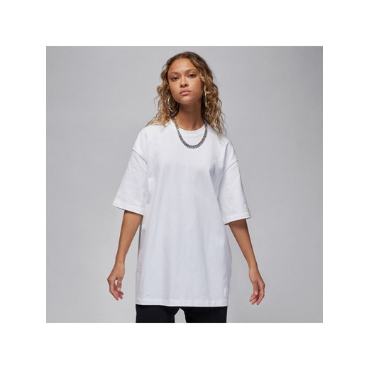 Damski T-shirt oversize Jordan Essentials - Biel ze sklepu Nike poland w kategorii Bluzki damskie - zdjęcie 169757563