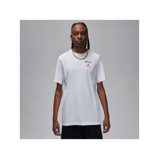 T-shirt męski Jordan Mediolan - Biel ze sklepu Nike poland w kategorii T-shirty męskie - zdjęcie 169757663