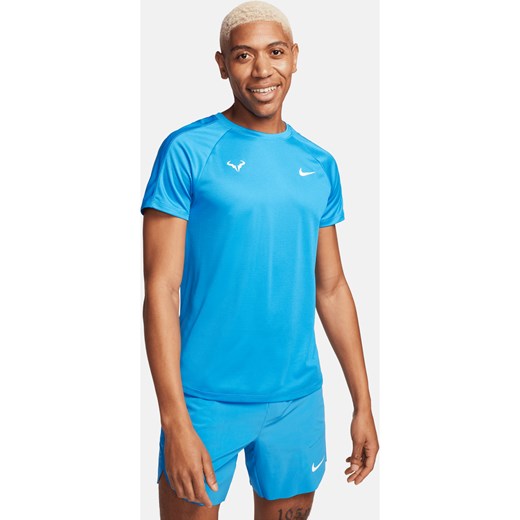 Męska koszulka z krótkim rękawem do tenisa Nike Dri-FIT Rafa Challenger - Niebieski ze sklepu Nike poland w kategorii T-shirty męskie - zdjęcie 169757674