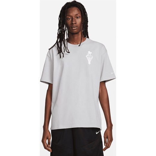 Męski T-shirt do koszykówki Max90 Nike - Szary ze sklepu Nike poland w kategorii T-shirty męskie - zdjęcie 169757733