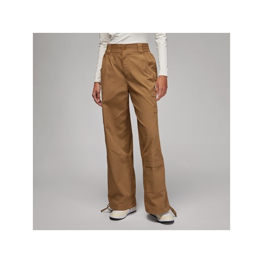 Damskie grube spodnie Chicago Jordan - Brązowy ze sklepu Nike poland w kategorii Spodnie damskie - zdjęcie 169757760