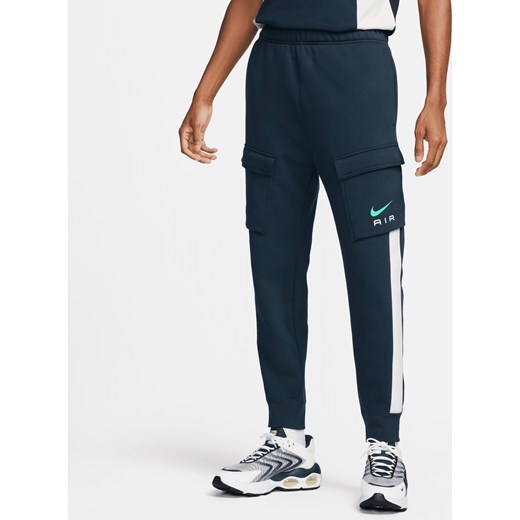 Męskie bojówki z dzianiny Nike Air - Niebieski ze sklepu Nike poland w kategorii Spodnie męskie - zdjęcie 169757884