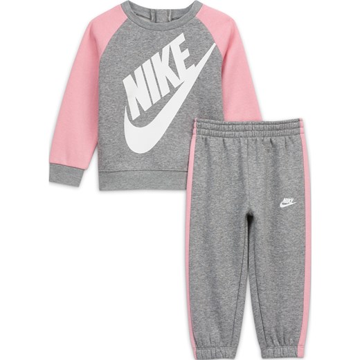 Zestaw bluza i spodnie dla niemowląt (12-24 M) Nike - Szary ze sklepu Nike poland w kategorii Dresy dla niemowlaka - zdjęcie 169757913