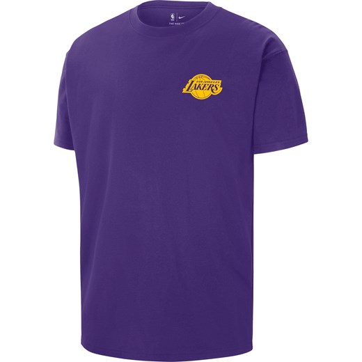 T-shirt męski Nike NBA Max90 Los Angeles Lakers - Fiolet ze sklepu Nike poland w kategorii T-shirty męskie - zdjęcie 169757933
