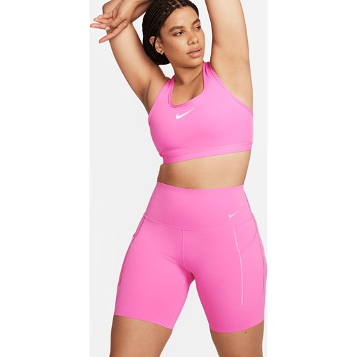 Nike szorty różowe z elastanu 