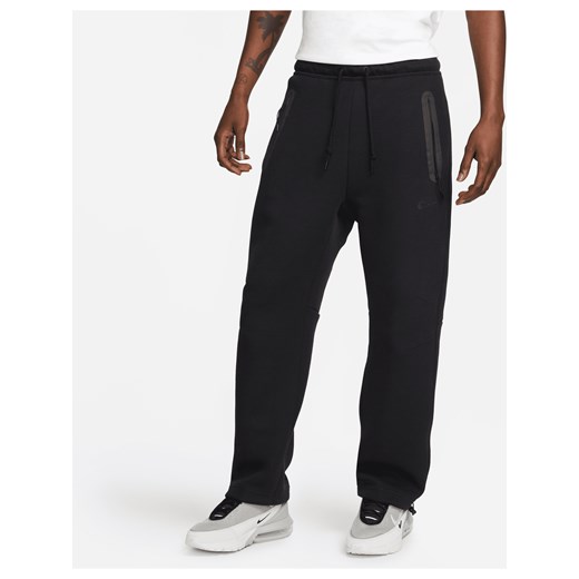 Męskie spodnie dresowe o luźnym kroju u dołu Nike Sportswear Tech Fleece - Czerń ze sklepu Nike poland w kategorii Spodnie męskie - zdjęcie 169757981