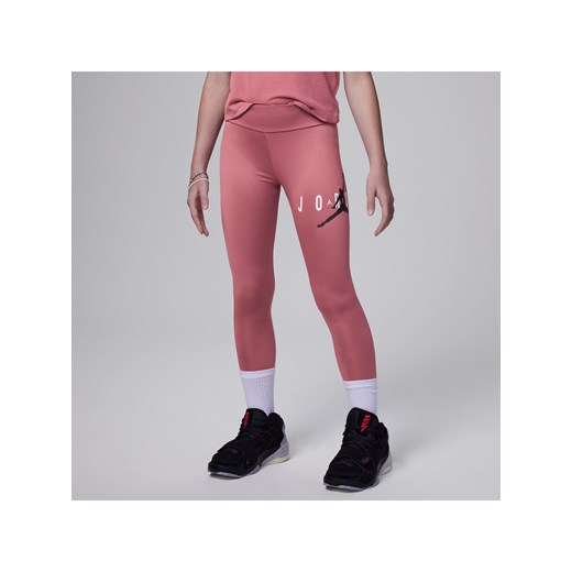 Legginsy przyjazne środowisku dla dużych dzieci Jumpman Jordan - Różowy ze sklepu Nike poland w kategorii Spodnie dziewczęce - zdjęcie 169757993