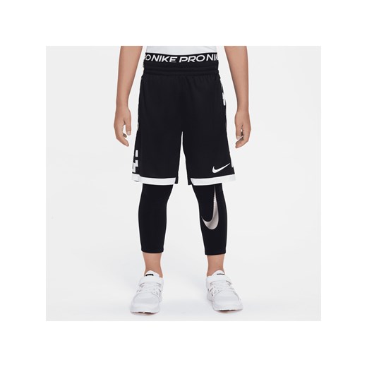 Legginsy dla dużych dzieci (chłopców) Nike Pro Warm Dri-FIT - Czerń ze sklepu Nike poland w kategorii Spodnie chłopięce - zdjęcie 169758253