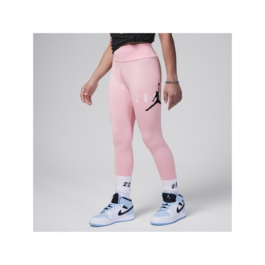 Legginsy przyjazne środowisku dla dużych dzieci Jumpman Jordan - Różowy ze sklepu Nike poland w kategorii Spodnie dziewczęce - zdjęcie 169758294