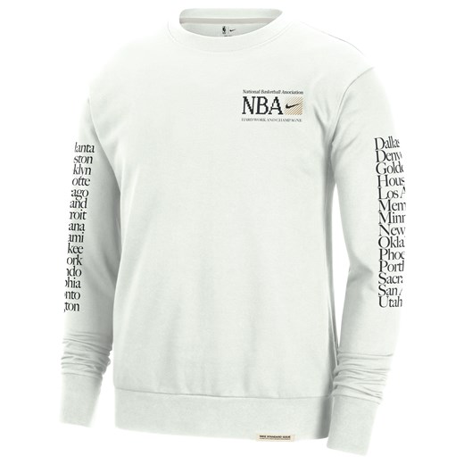 Męska bluza z półokrągłym dekoltem Nike Dri-FIT NBA Team 31 Standard Issue - Biel ze sklepu Nike poland w kategorii Bluzy męskie - zdjęcie 169758403