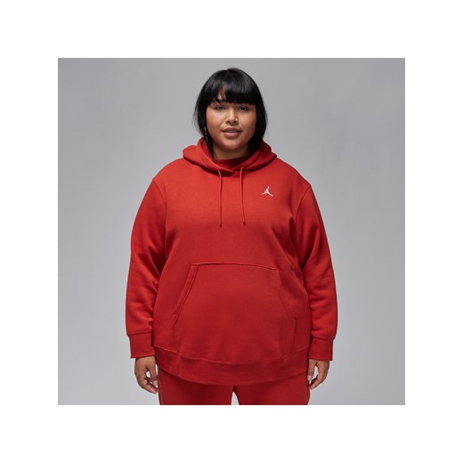 Damska bluza z kapturem Jordan Brooklyn Fleece (duże rozmiary) - Czerwony ze sklepu Nike poland w kategorii Bluzy damskie - zdjęcie 169758470