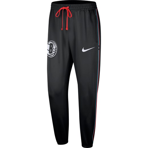 Spodnie męskie Nike Dri-FIT NBA Brooklyn Nets Showtime City Edition - Czerń ze sklepu Nike poland w kategorii Spodnie męskie - zdjęcie 169758602