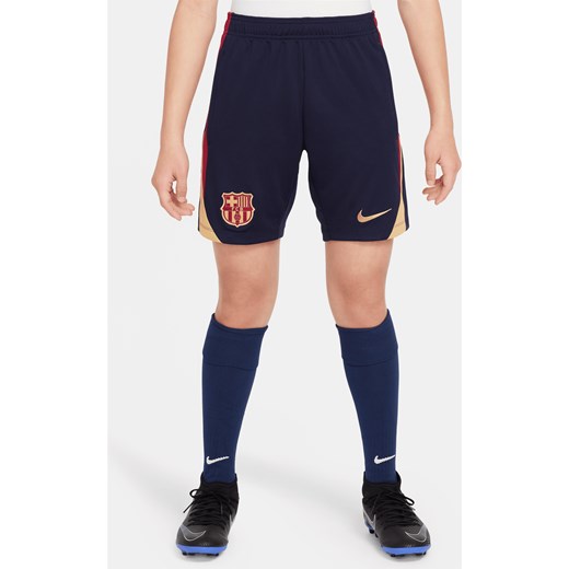 Spodenki piłkarskie dla dużych dzieci FC Barcelona Strike Nike Dri-FIT - Niebieski ze sklepu Nike poland w kategorii Spodenki chłopięce - zdjęcie 169758640