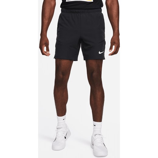 Męskie spodenki tenisowe Dri-FIT 18 cm NikeCourt Advantage - Czerń ze sklepu Nike poland w kategorii Spodenki męskie - zdjęcie 169759043