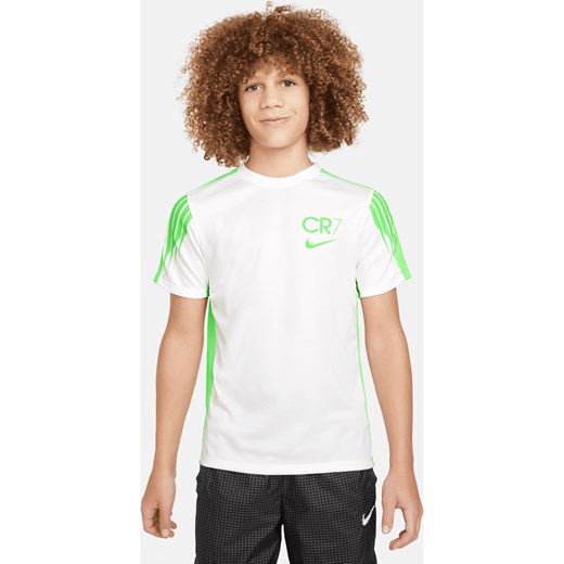 Koszulka piłkarska dla dużych dzieci Dri-FIT Academy23 CR7 - Biel ze sklepu Nike poland w kategorii T-shirty chłopięce - zdjęcie 169759173