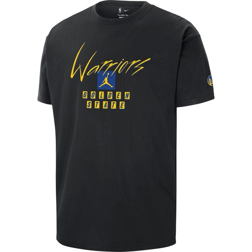T-shirt męski Jordan NBA Max90 Golden State Warriors Courtside Statement Edition - Czerń ze sklepu Nike poland w kategorii T-shirty męskie - zdjęcie 169759224