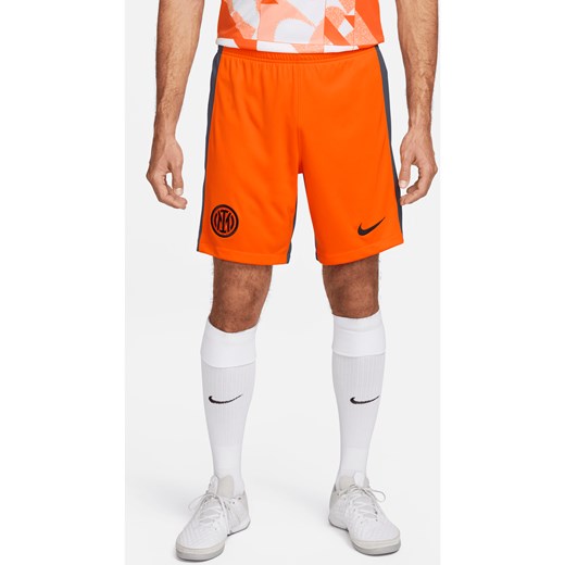 Męskie spodenki piłkarskie Nike Dri-FIT Inter Mediolan Stadium 2023/24 (wersja trzecia) - Pomarańczowy ze sklepu Nike poland w kategorii Spodenki męskie - zdjęcie 169759391