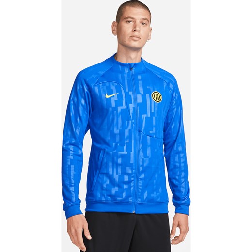 Męska dzianinowa kurtka piłkarska z zamkiem na całej długości Nike Inter Nike XL Nike poland