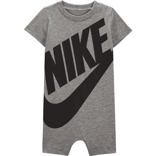 Rampers dla niemowląt (0–12 M) Nike - Szary ze sklepu Nike poland w kategorii Rampersy - zdjęcie 169759402