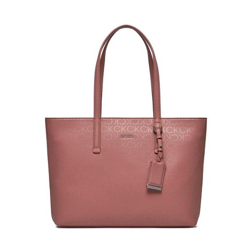 Torebka Calvin Klein Ck Must Md Epi Mono K60K609876 Różowy ze sklepu eobuwie.pl w kategorii Torby Shopper bag - zdjęcie 169759440