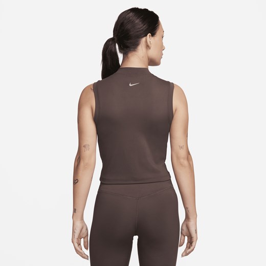 Damska koszulka bez rękawów o skróconym kroju z półgolfem Dri-FIT Nike One Nike XS (EU 32-34) Nike poland