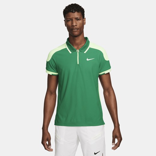Męska koszulka polo do tenisa Dri-FIT ADV NikeCourt Slam - Zieleń Nike M Nike poland