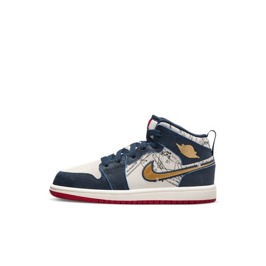 Buty dla małych dzieci Jordan 1 Mid SE - Niebieski Jordan 29.5 Nike poland
