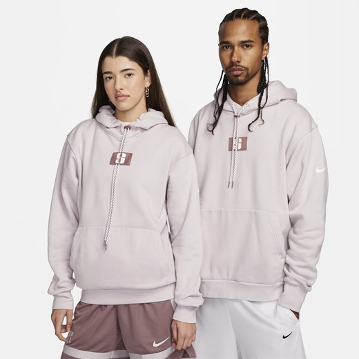 Dzianinowa bluza z kapturem do koszykówki Sabrina - Fiolet Nike XL (EU 48-50) Nike poland