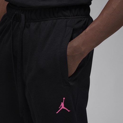 Męskie dzianinowe spodnie z nadrukiem Jordan Dri-FIT Sport - Czerń Jordan S Nike poland