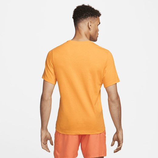 Męski T-shirt do tenisa NikeCourt - Żółty Nike XL Nike poland