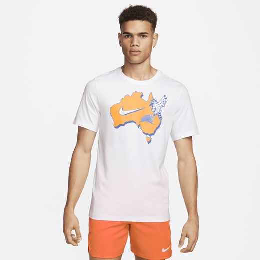 Męski T-shirt do tenisa NikeCourt - Biel Nike XL Nike poland