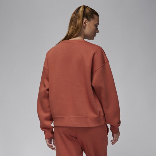 Damska bluza dresowa z półokrągłym dekoltem Jordan Brooklyn Fleece - Różowy Jordan S (EU 36-38) Nike poland