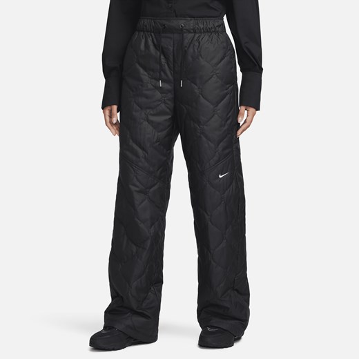 Damskie pikowane spodnie z wysokim stanem i luźnymi nogawkami Nike Sportswear Nike S (EU 36-38) Nike poland