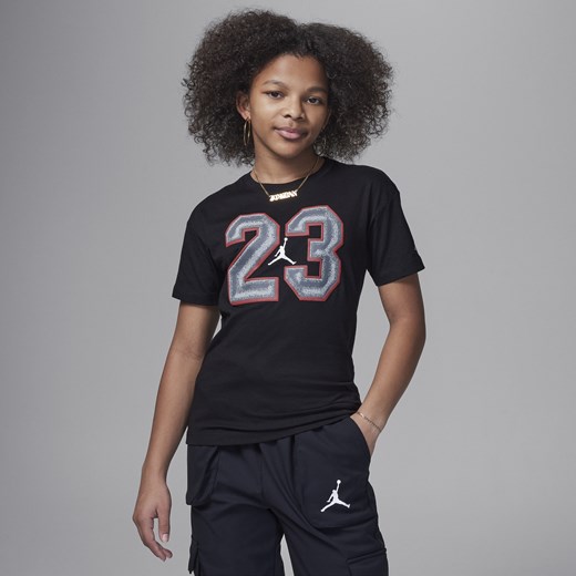 T-shirt dla dużych dzieci z nadrukiem Jordan 23 Flight - Czerń Jordan M Nike poland