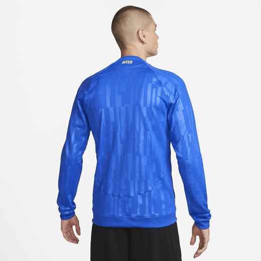 Męska dzianinowa kurtka piłkarska z zamkiem na całej długości Nike Inter Nike S Nike poland