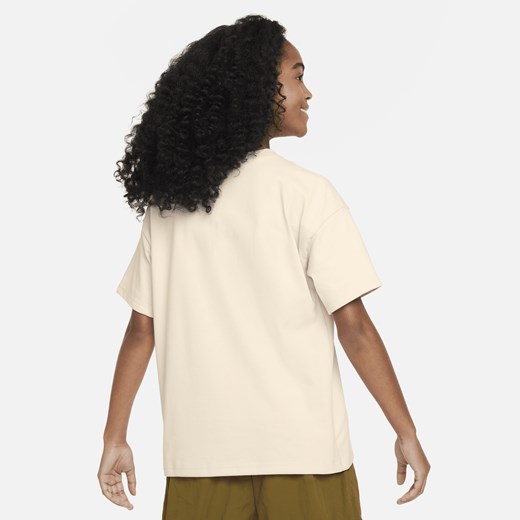 T-shirt chłopięce Nike beżowy z krótkim rękawem 