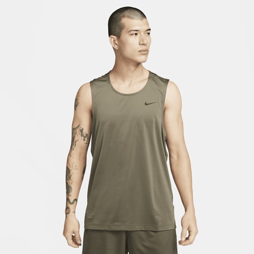 Męska koszulka bez rękawów do fitnessu Dri-FIT Nike Ready - Zieleń Nike S Nike poland